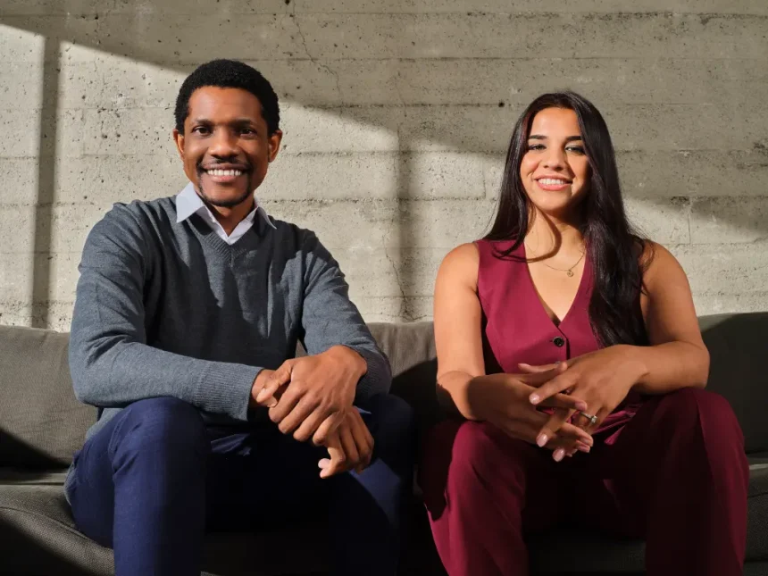 Casap co-founders sitting together and smiling